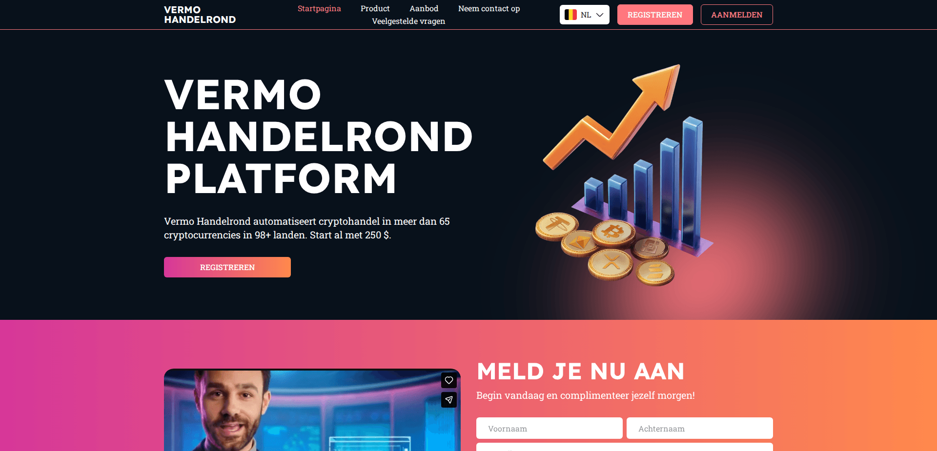 Website screenshot for https://vermo-handelrond.com/ - 1