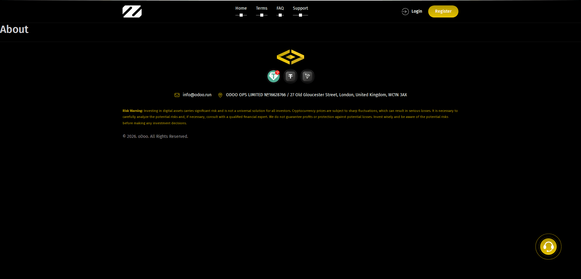 Website screenshot for https://zano.ltd/ - 2