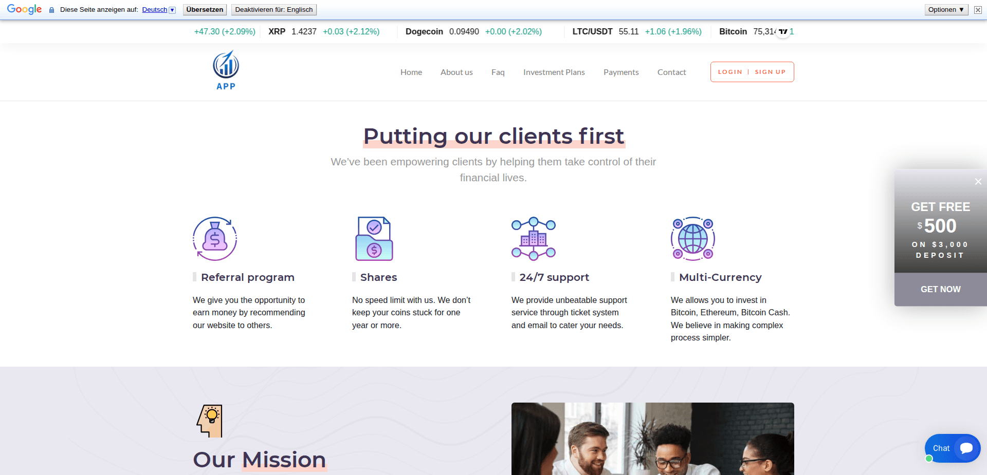 Website screenshot for https://atlantisprimepips.com/ - 2