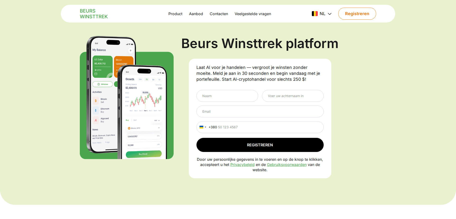 Website screenshot for https://beurs-winsttrek.com/ - 1