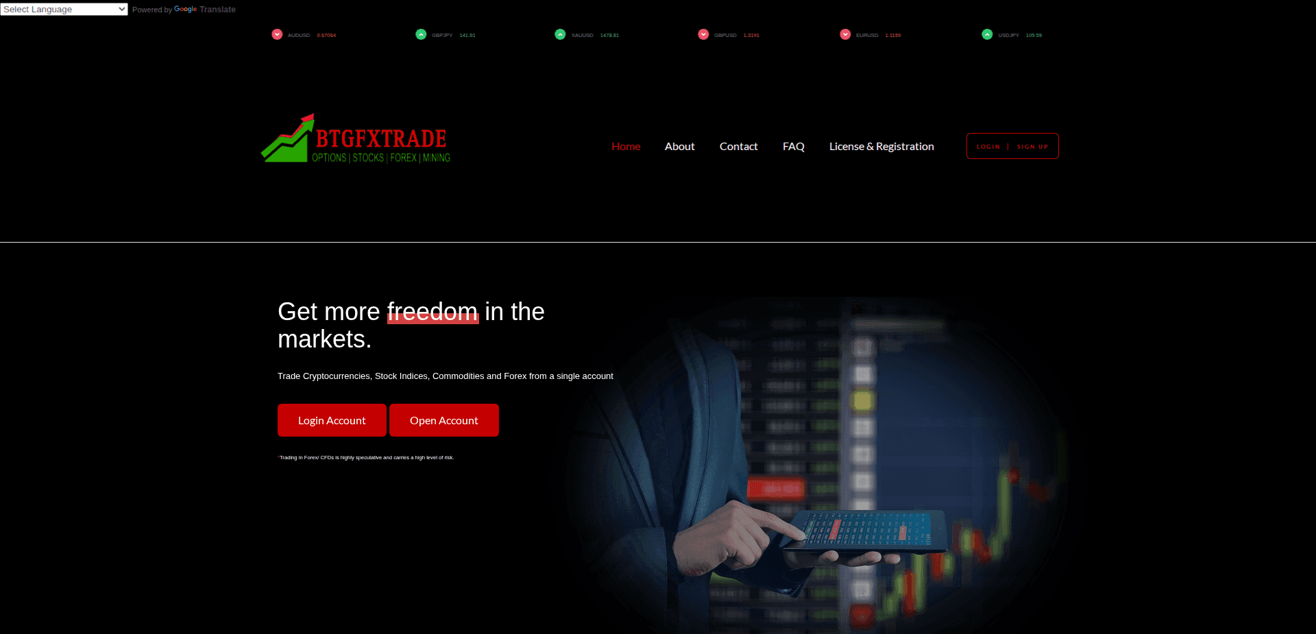 Website screenshot for https://atracapital.cc/ - 1