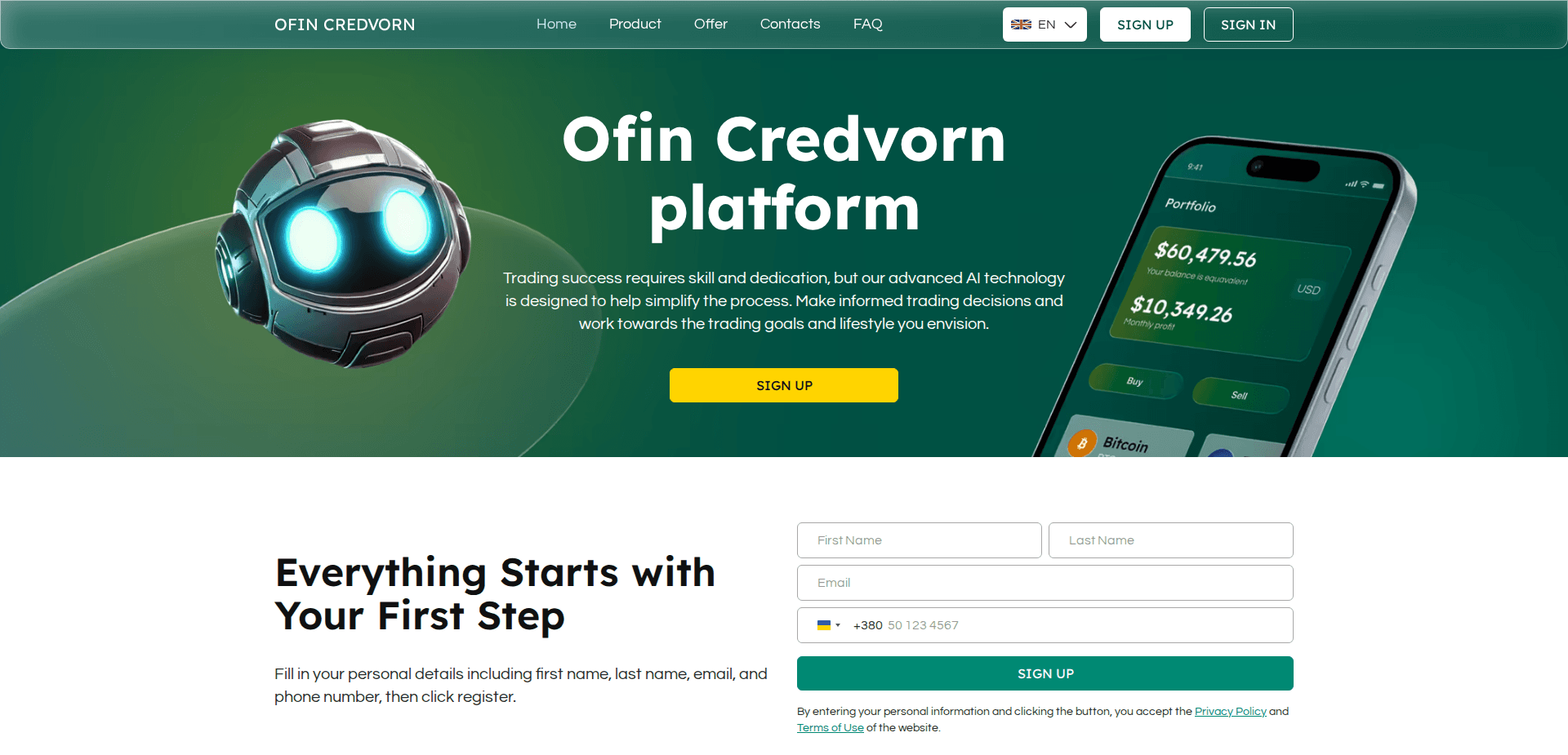 Website screenshot for https://ofin-credvorn.com/ - 1