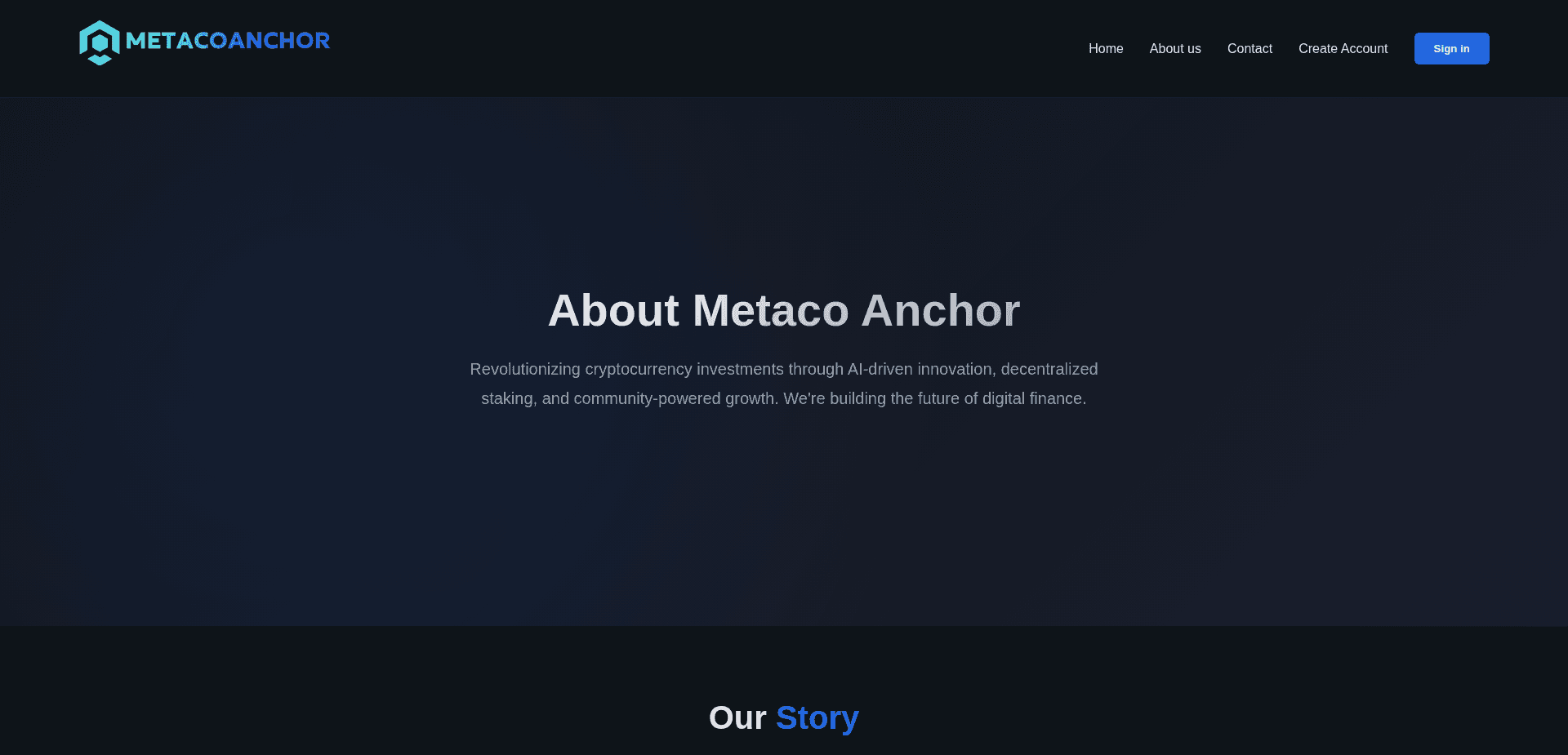 Website screenshot for https://metacoanchor.com/ - 3
