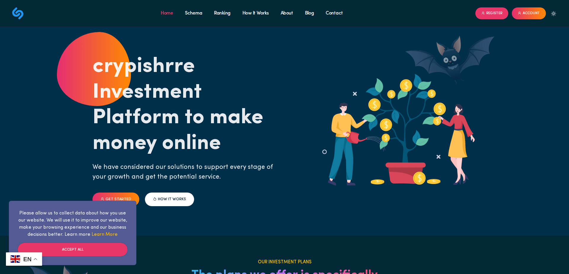 Website screenshot for https://crypishrre.com/ - 1