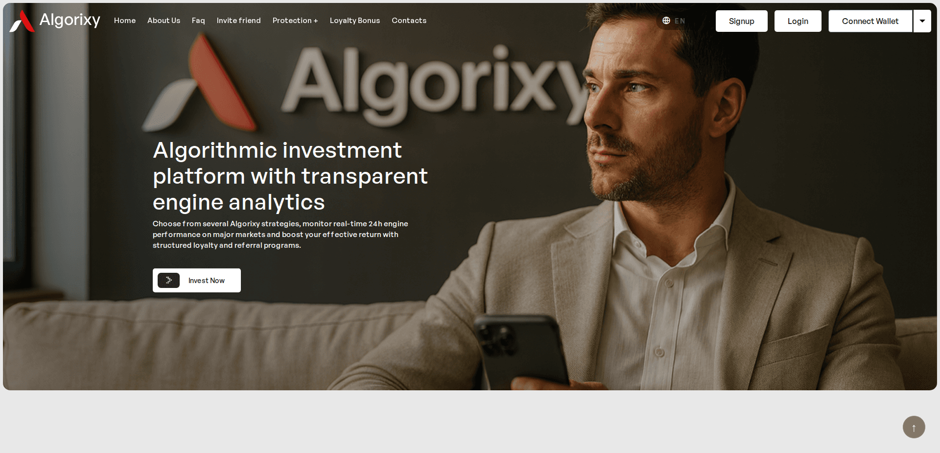 Website screenshot for https://algorixy.io/ - 1