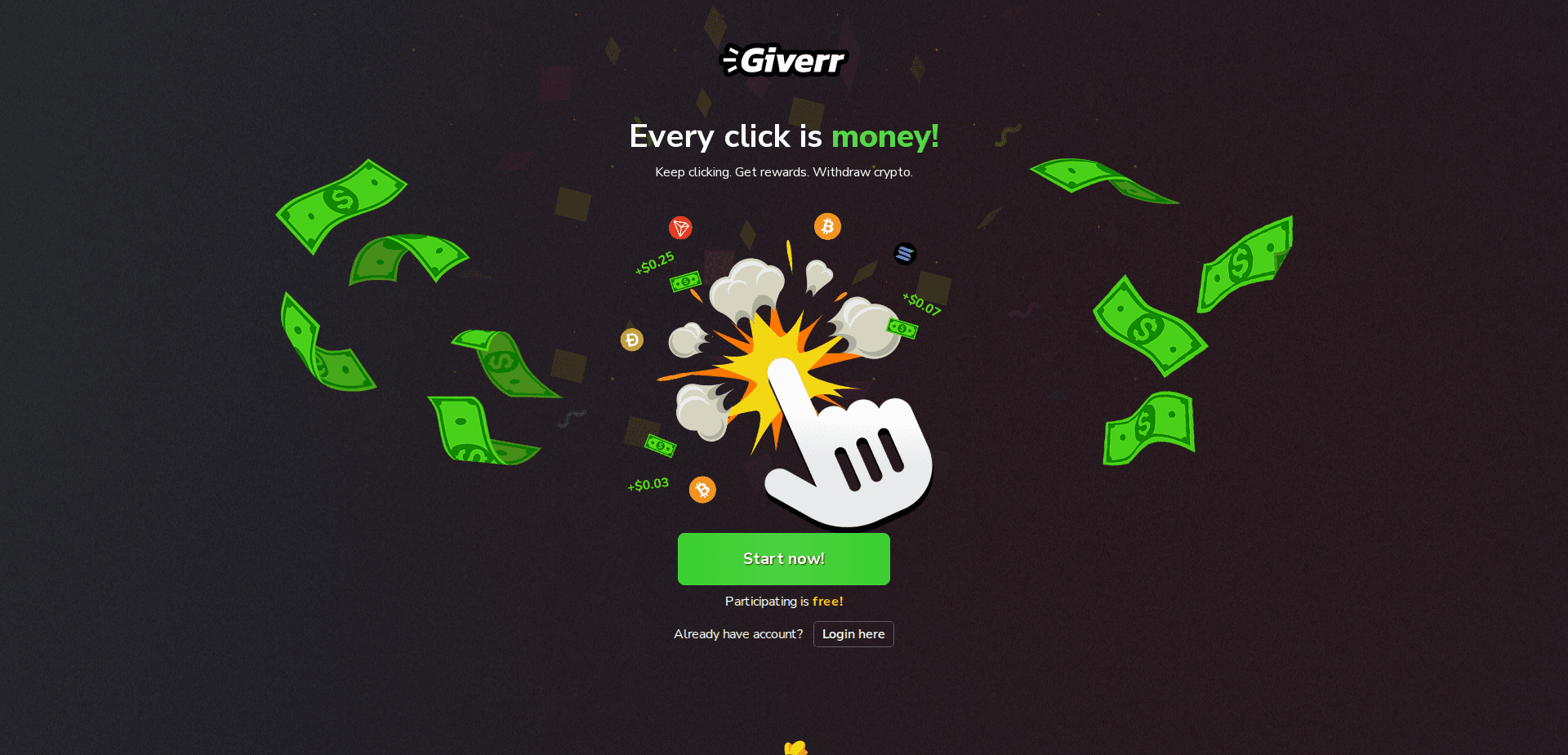 Website screenshot for https://giverr.io/ - 1