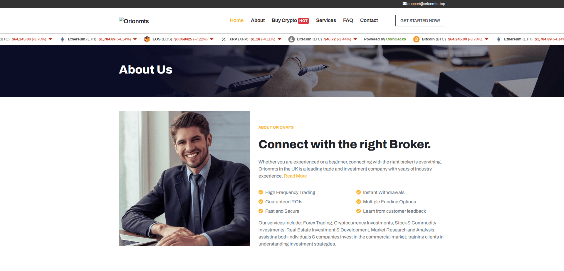 Website screenshot for https://orionmts.top/ - 3