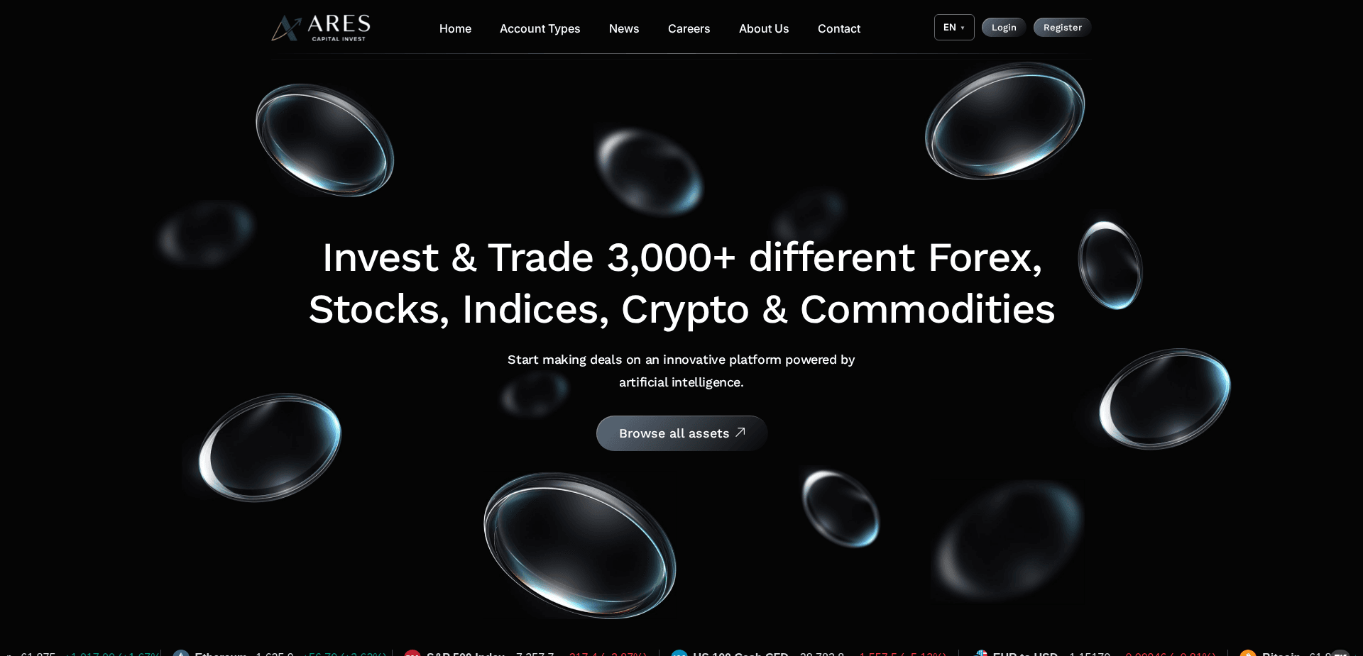 Website screenshot for https://arscinvest.com/ - 1
