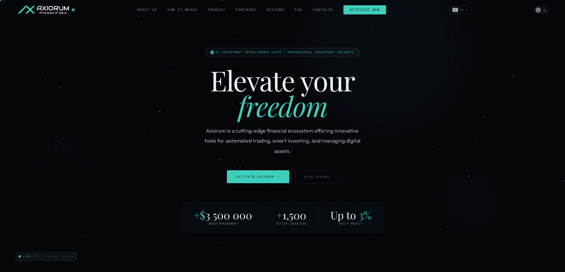Website screenshot for https://axiorum.com/ - 1