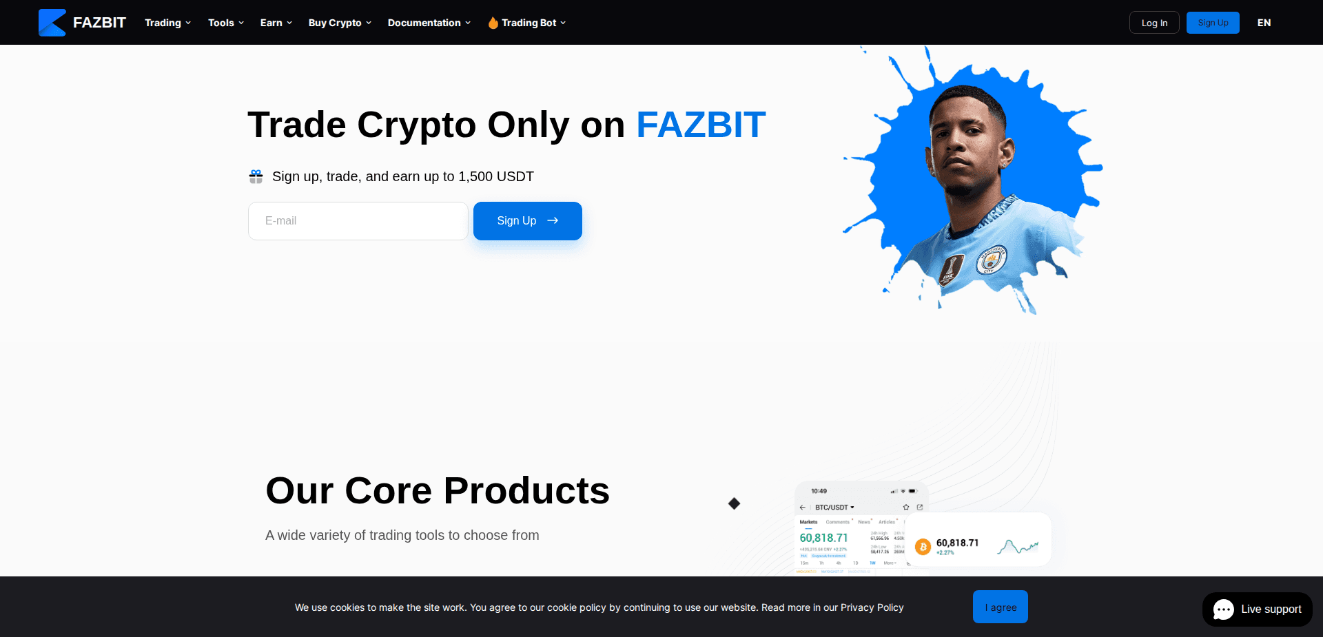 Website screenshot for https://fazbit.com/ - 1