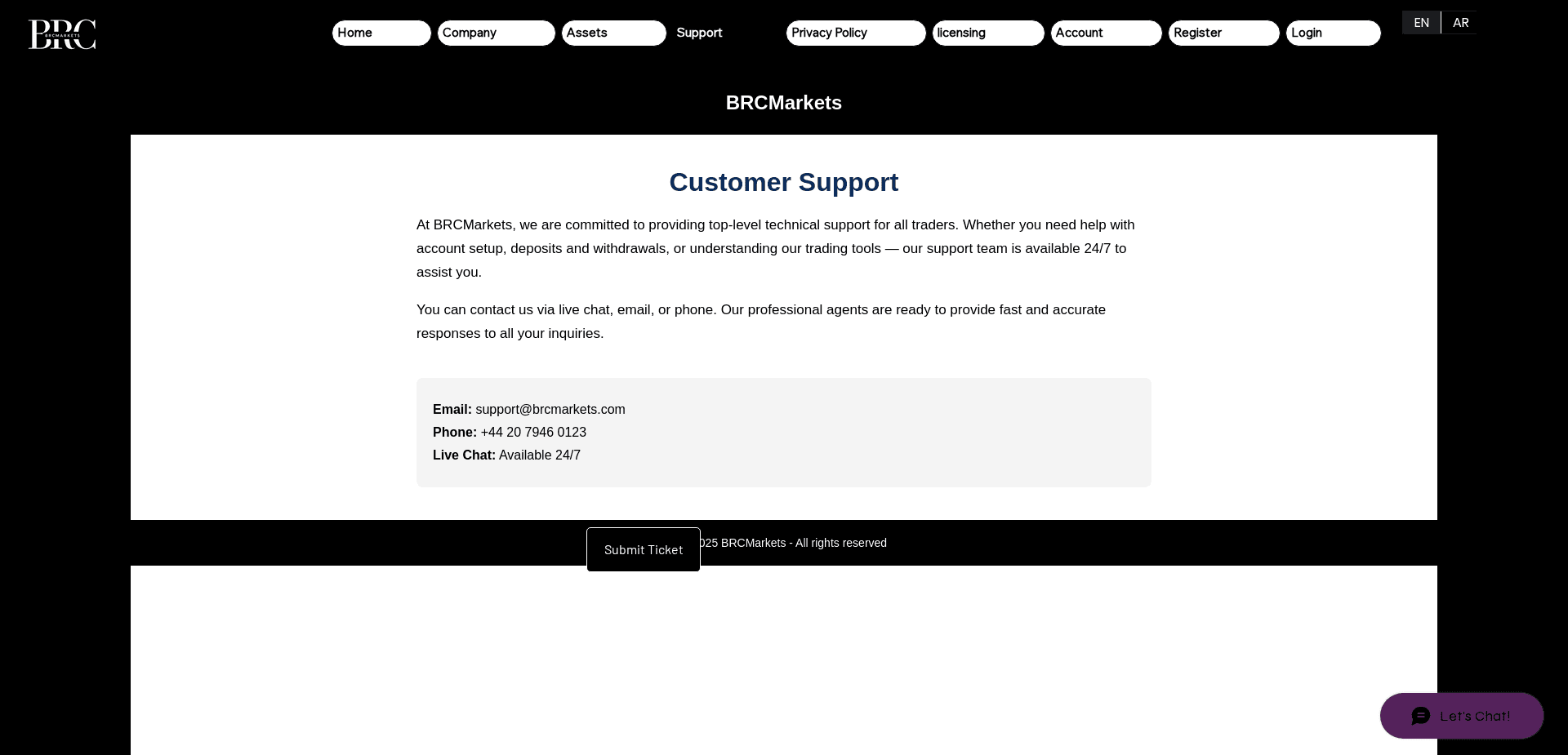 Screenshot for brcmarkets.com - 0