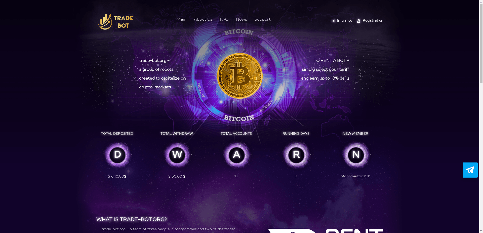 Trade-Bot отзывы и обзор. Развод, лохотрон или правда. Только честные и правдивые отзывы на Baxov.Net