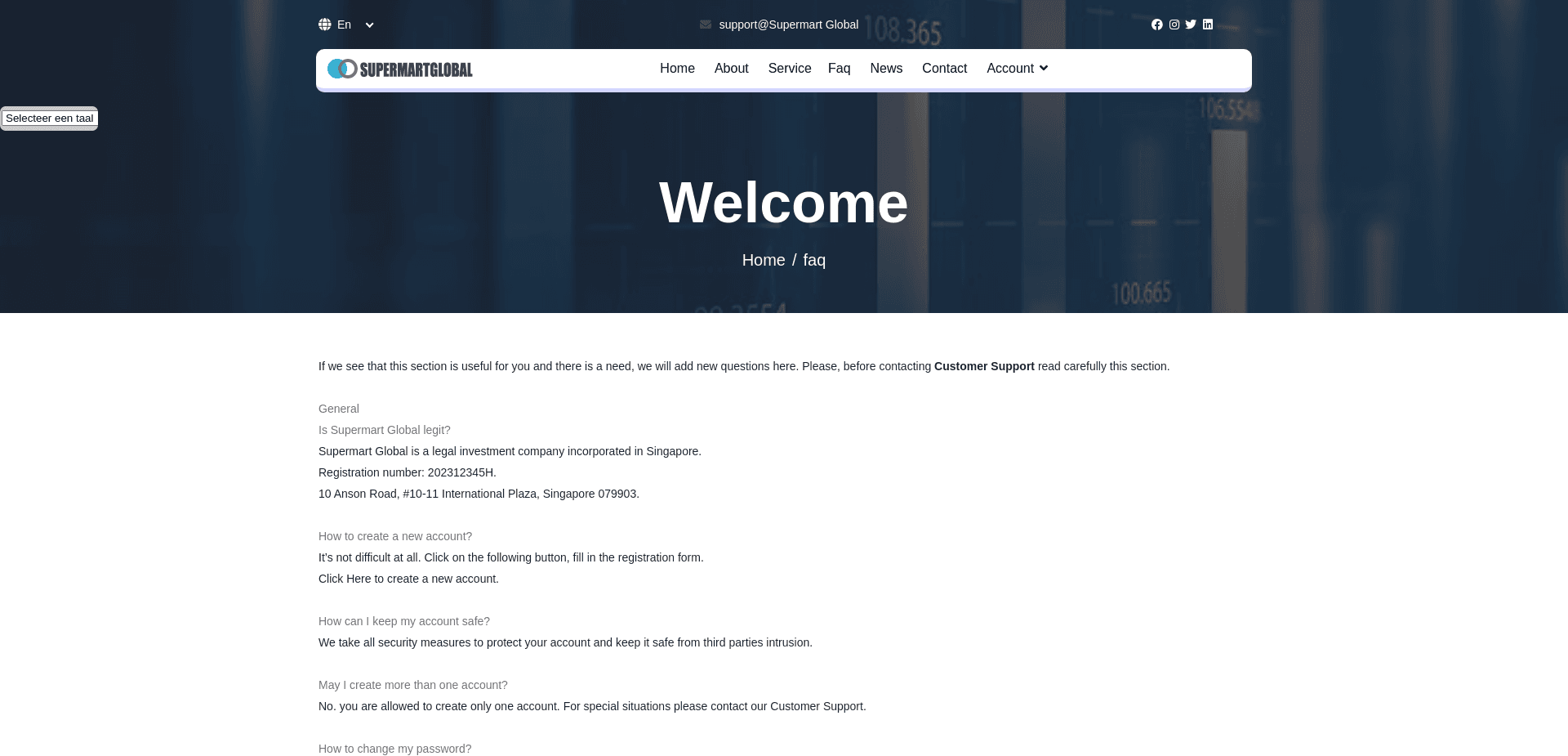 Screenshot for supermartglobal.com - 0