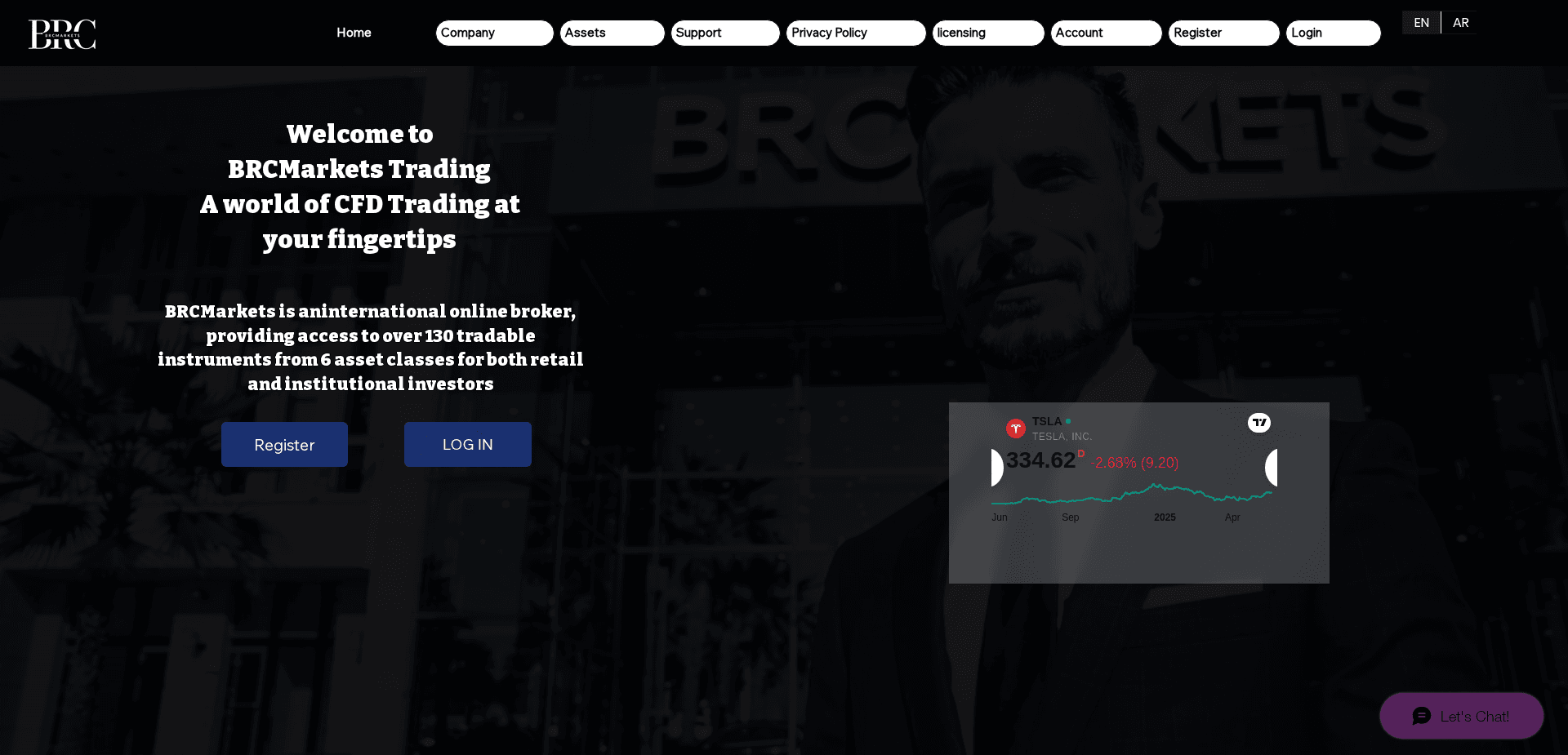 Screenshot for brcmarkets.com - 2