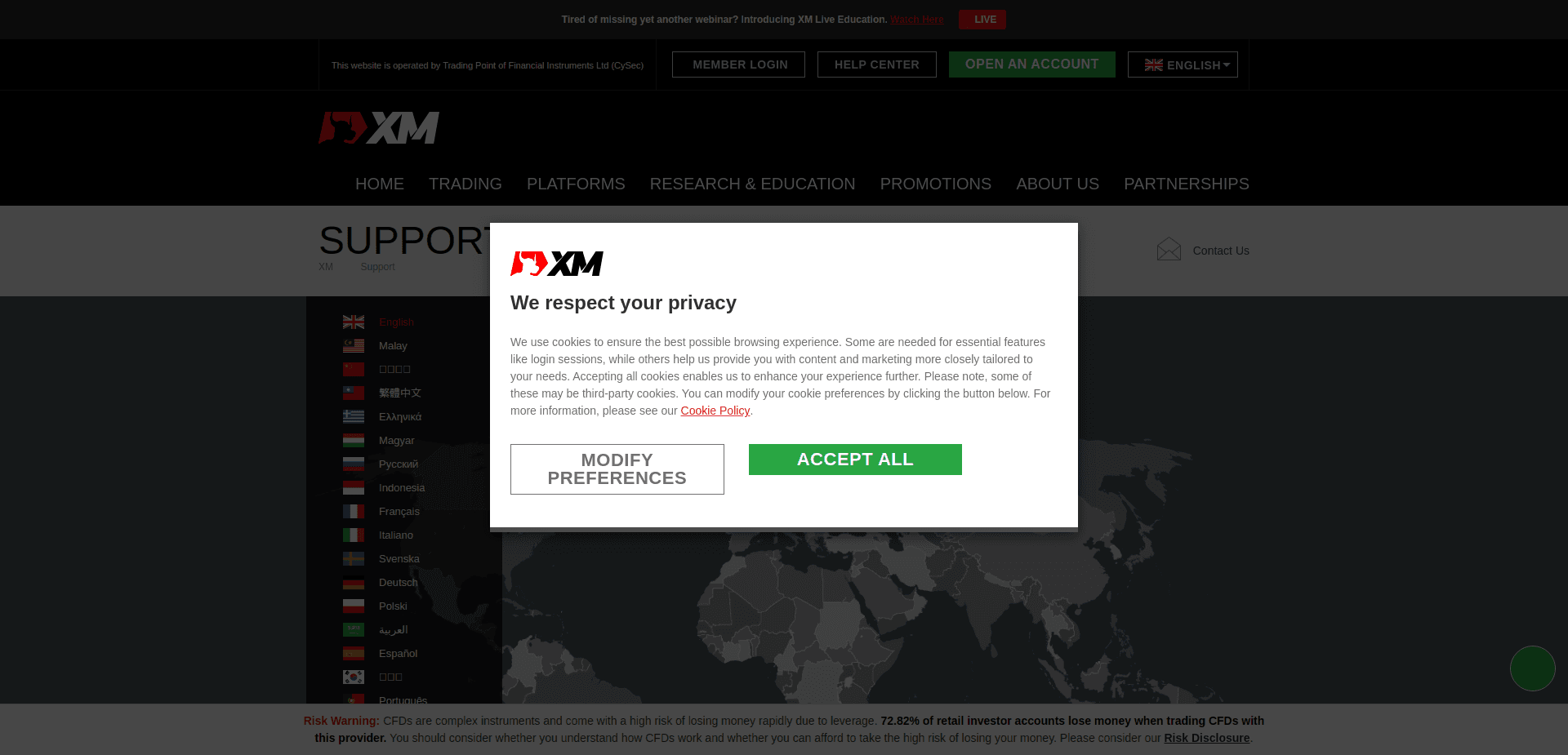 Screenshot for xm.com - 1