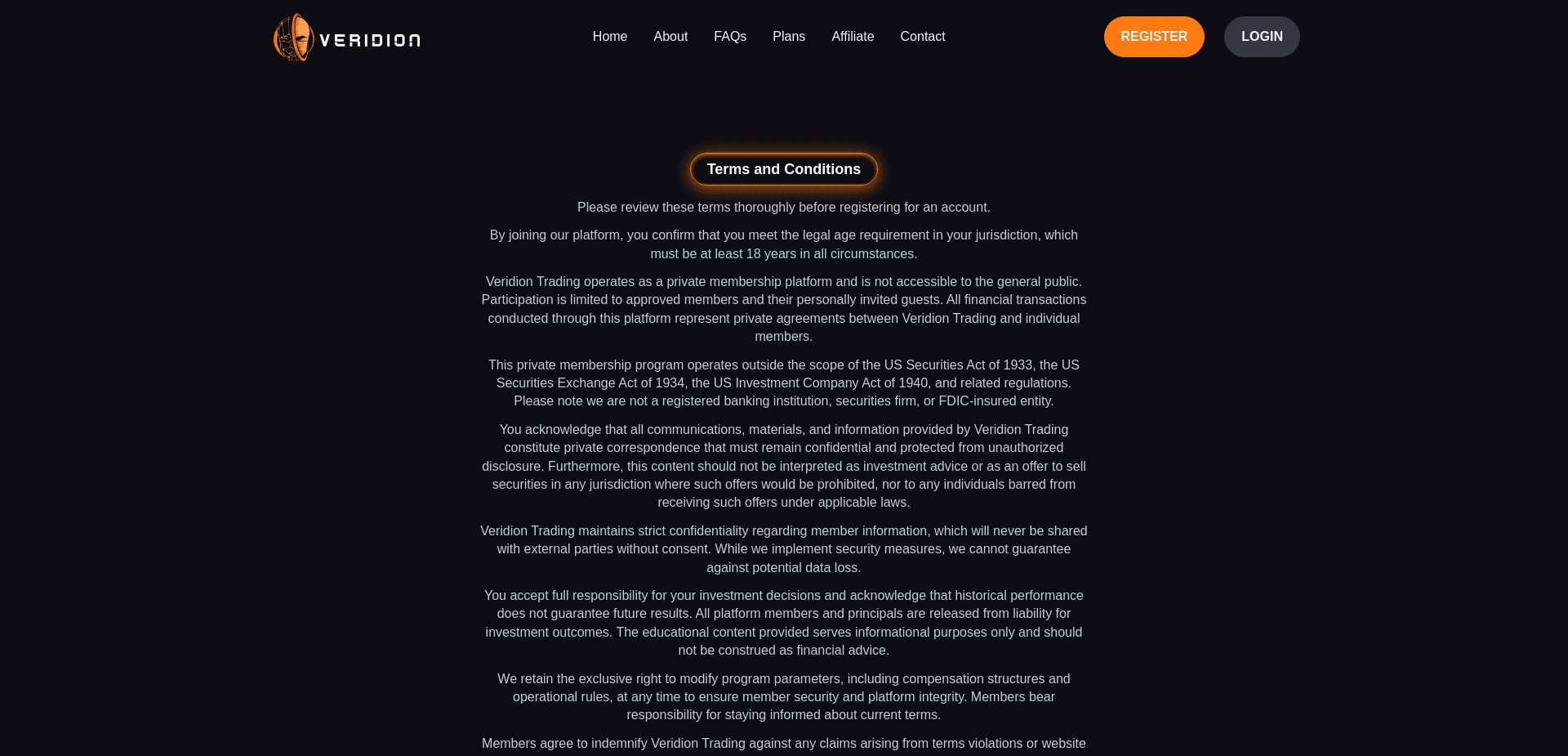 Screenshot for veridion-trading.com - 1