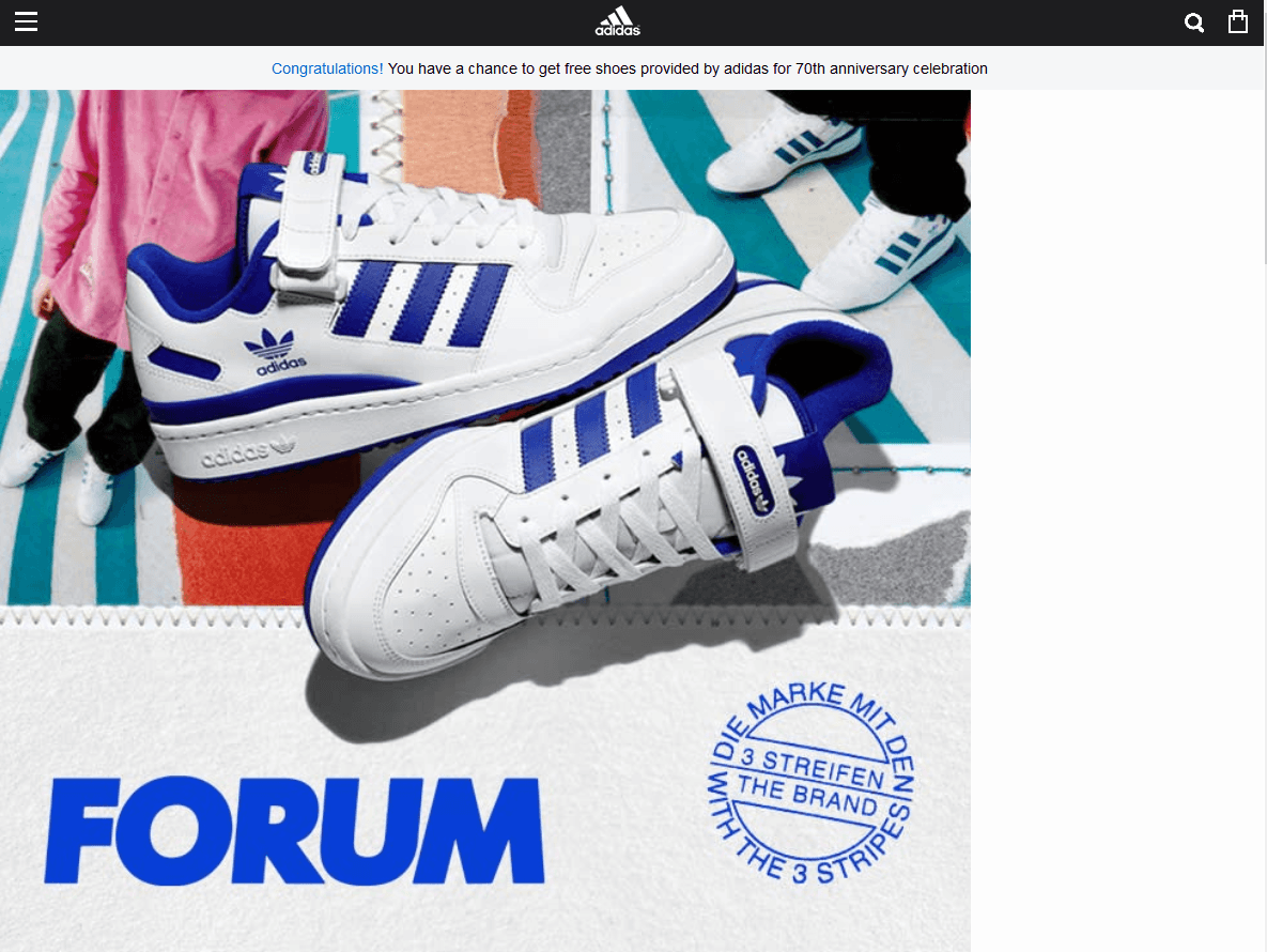 Акция от Адидас
