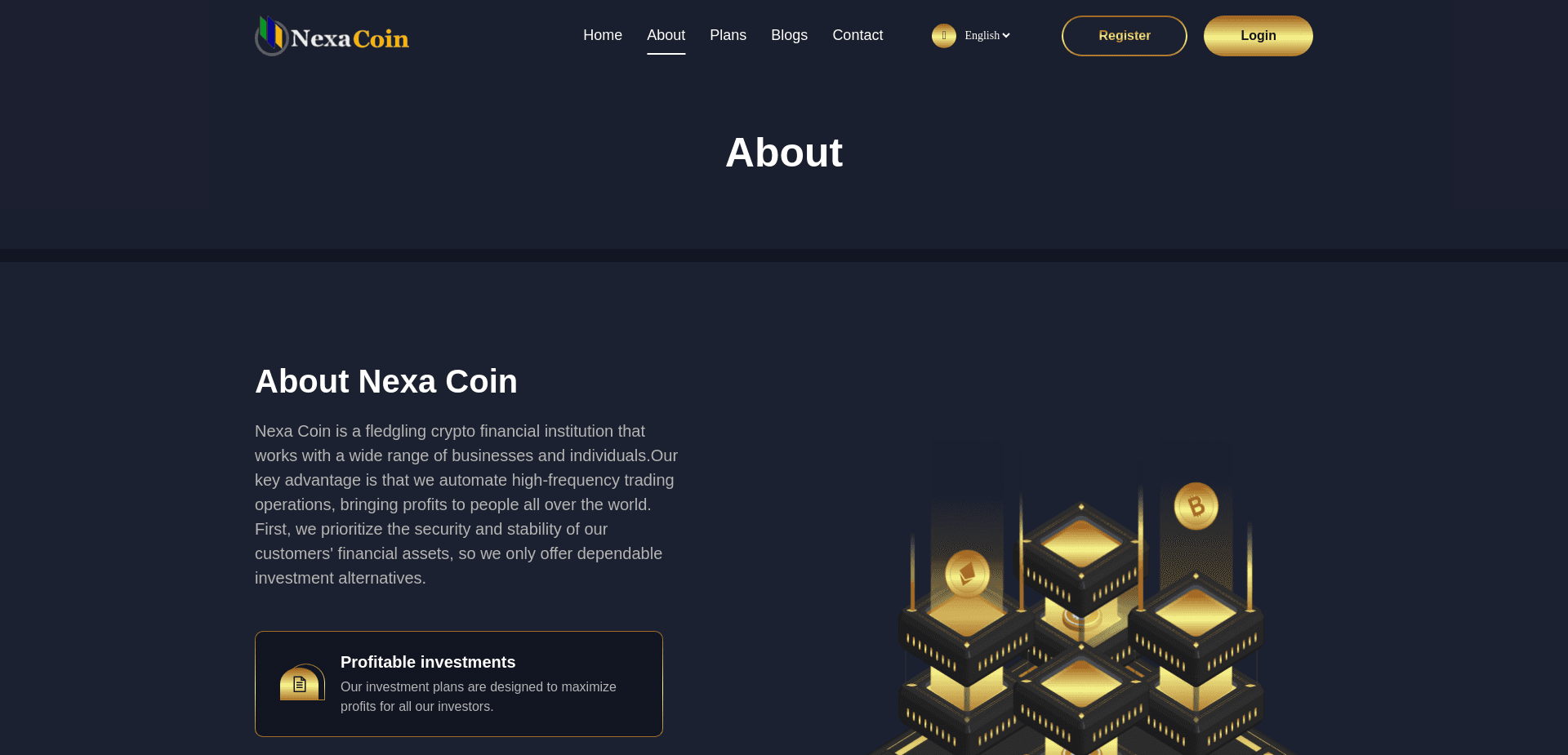 Screenshot for nexacoin.net - 2