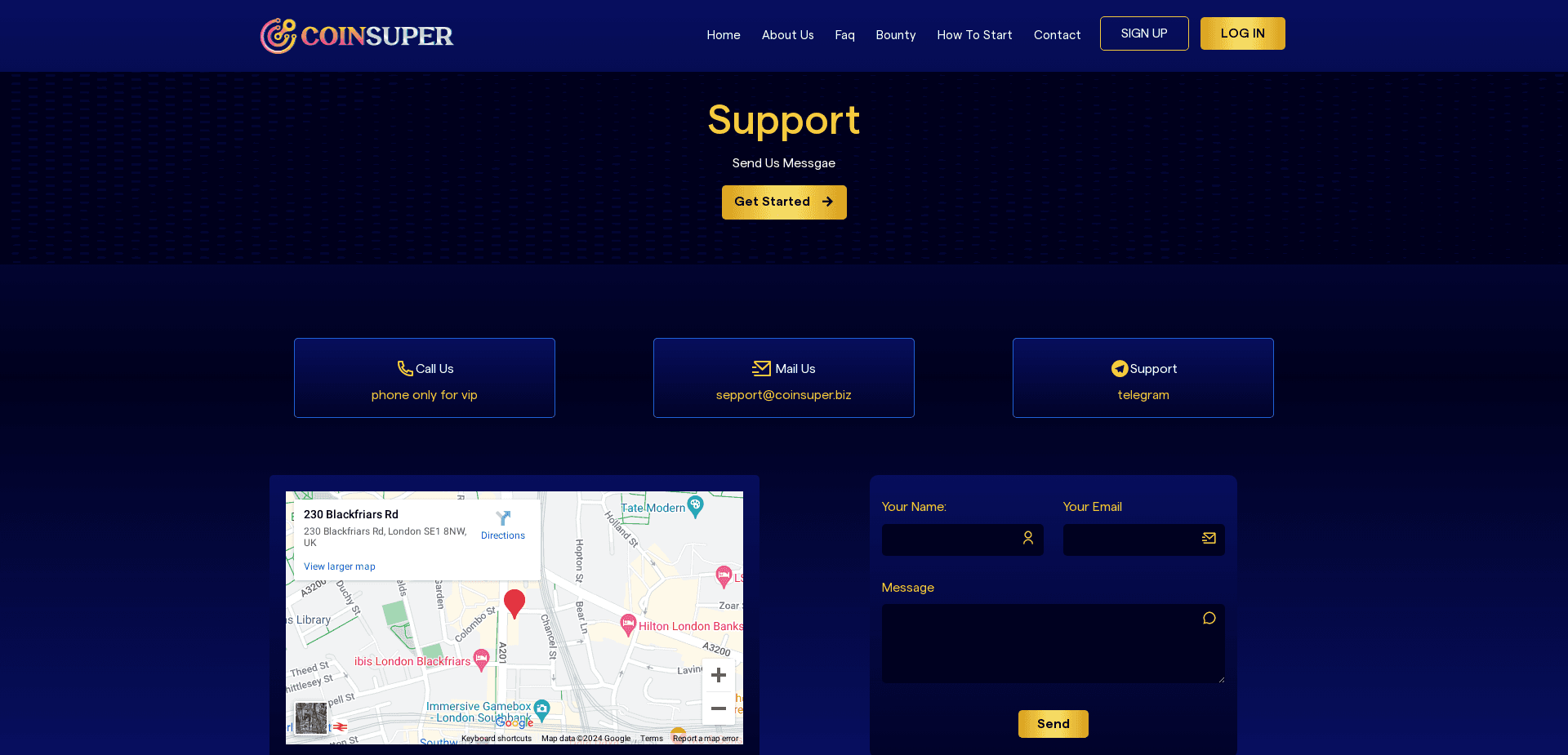 Screenshot for coinsuper.biz - 0