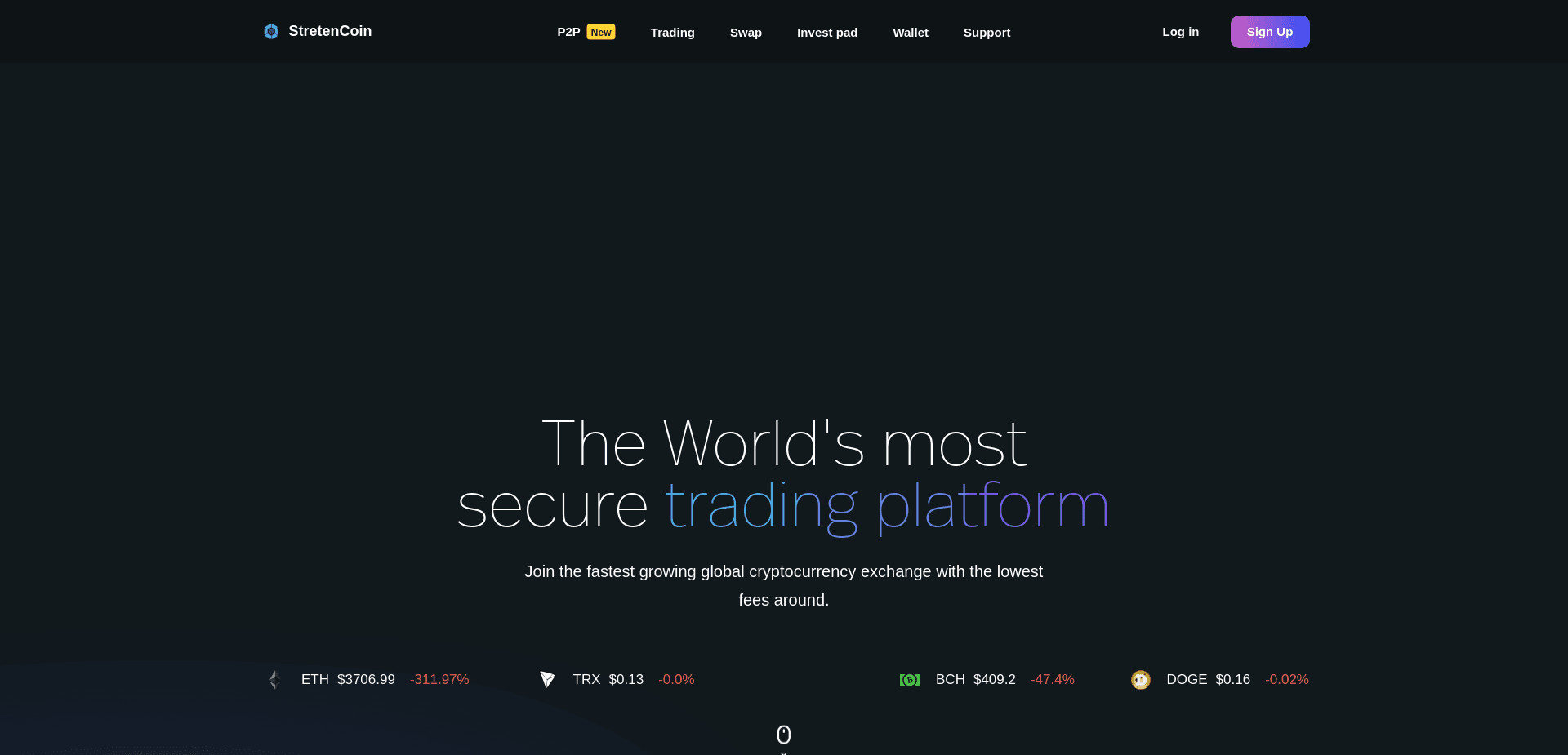 Screenshot for stretencoin.top - 0