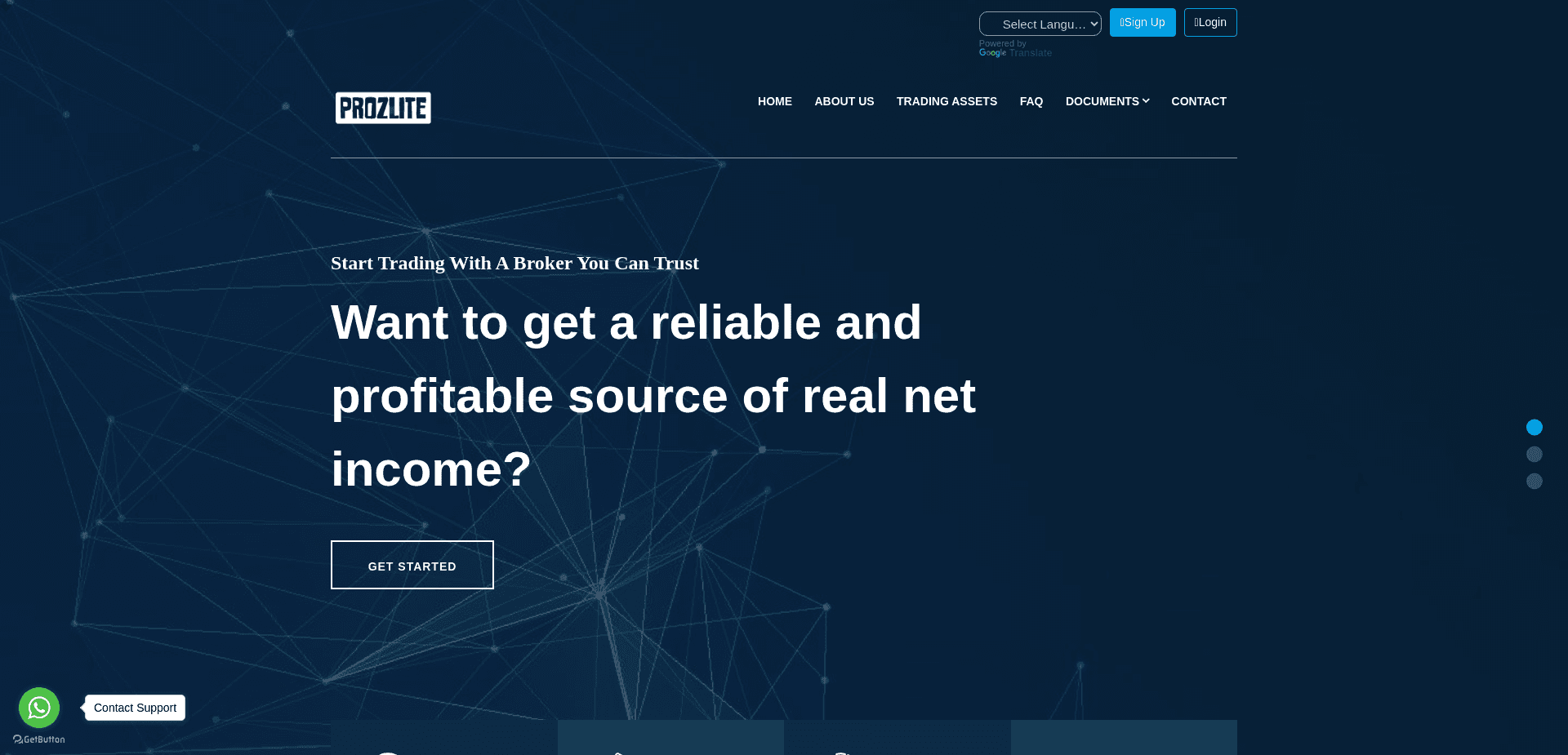 Screenshot for prozlite.com - 2