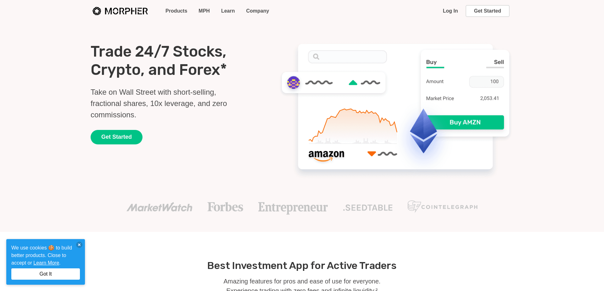 Screenshot for morpher.com - 1