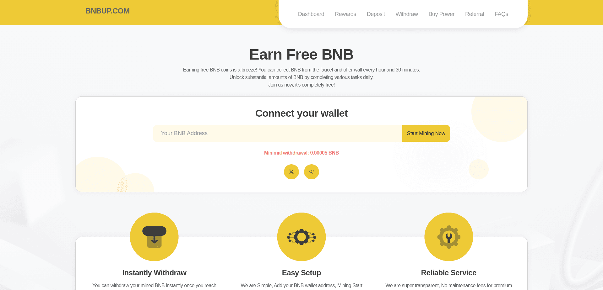 Screenshot for bnbup.com - 1