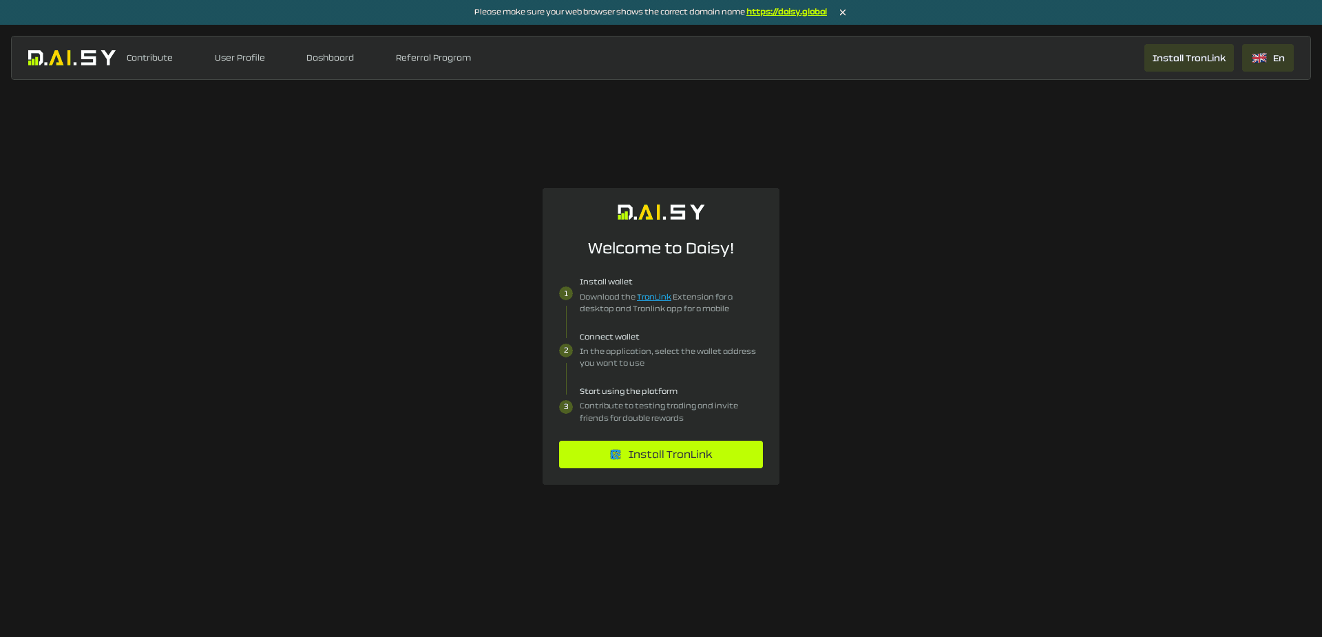 Screenshot for daisy.global - 0