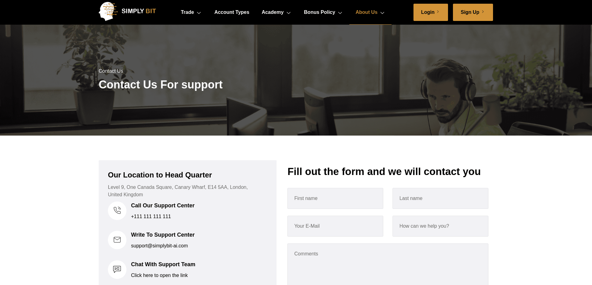 Screenshot for simplybit-ai.com - 2