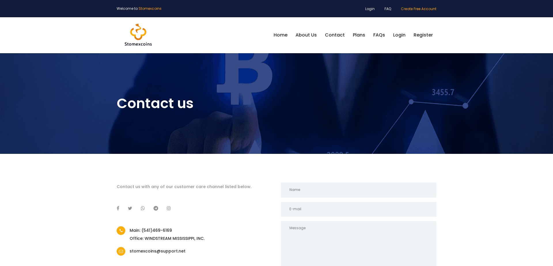 Screenshot for stomexcoins.net - 0