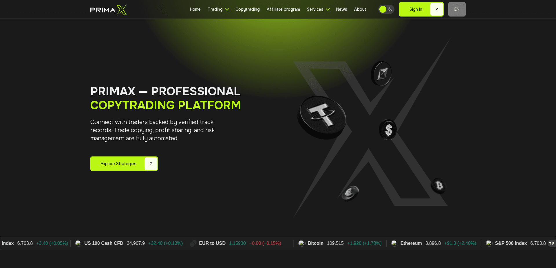 Screenshot for primaxbroker.com - 1