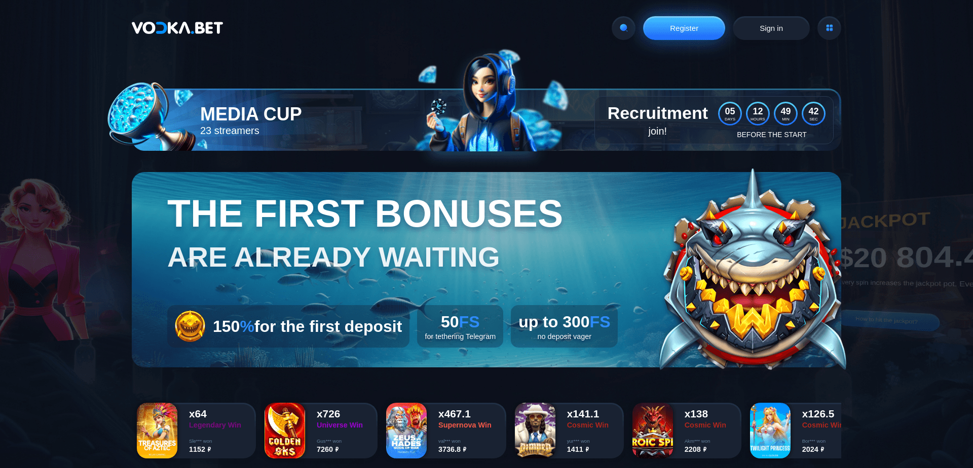 Screenshot for vodka22.bet - 3