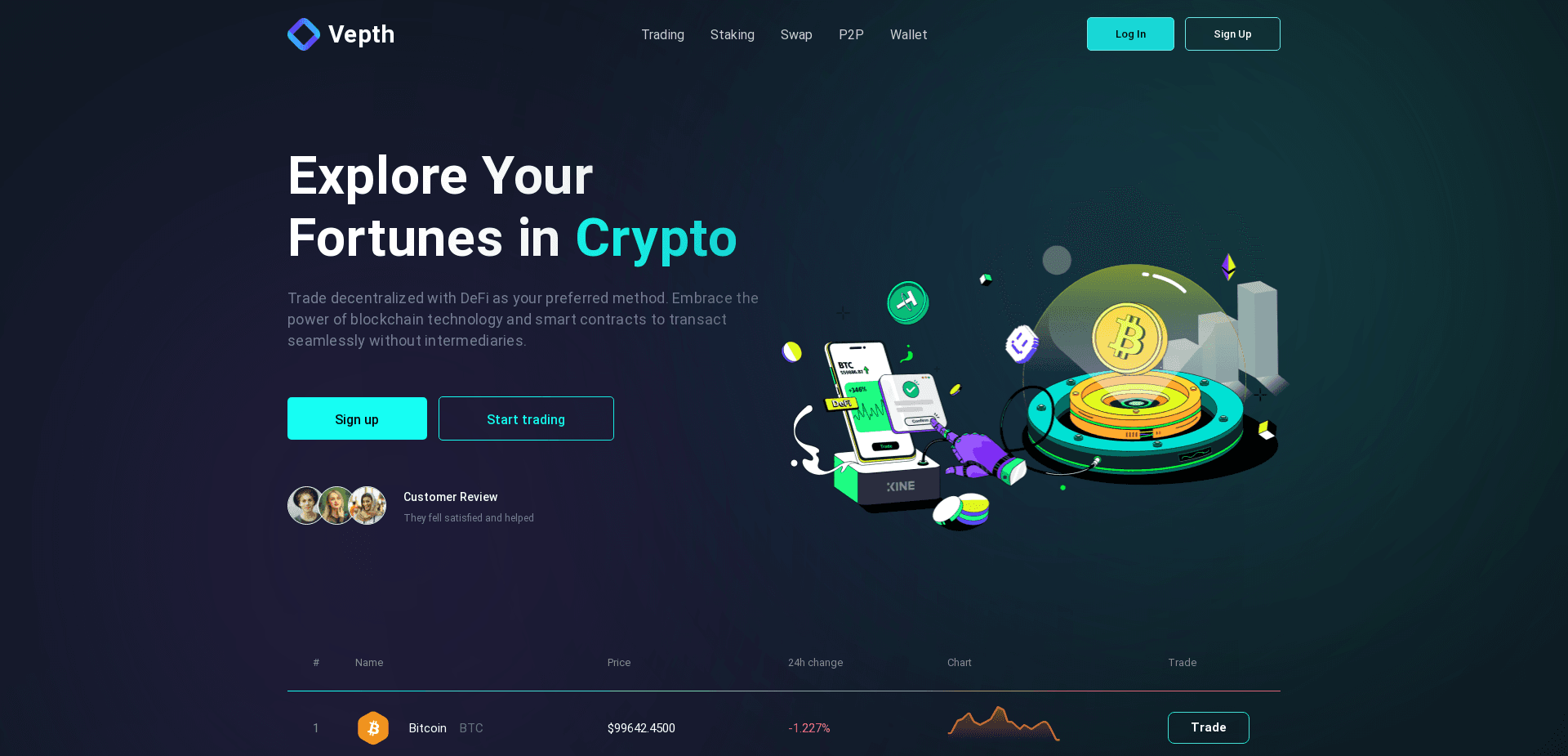 Screenshot for vepth.com - 0