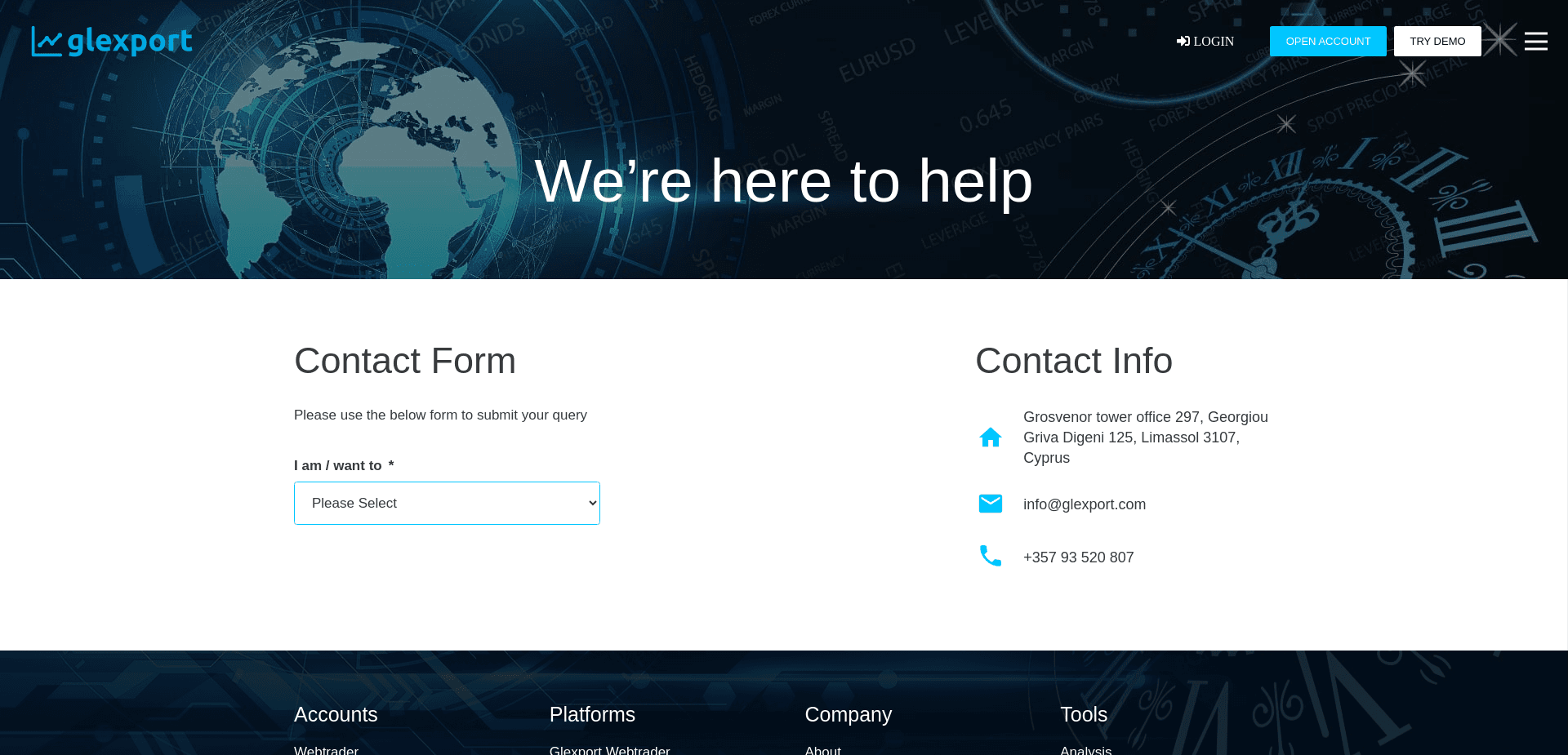 Screenshot for glexport.com - 5