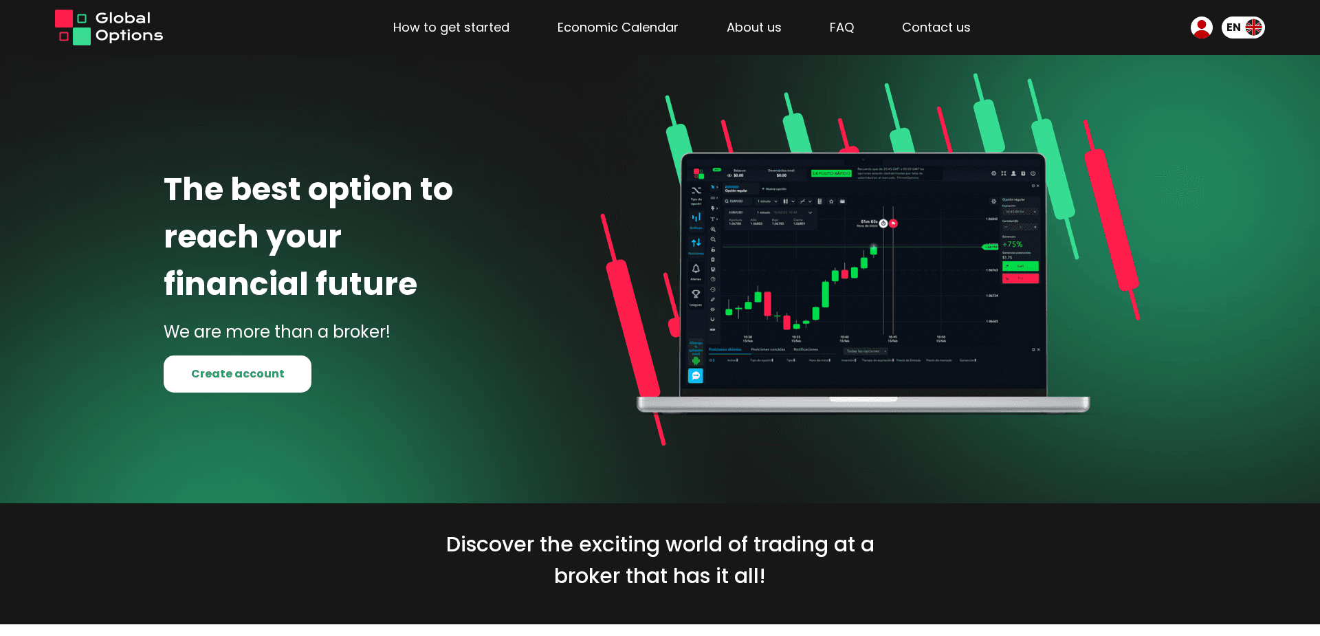 Screenshot for globoptions.com - 1