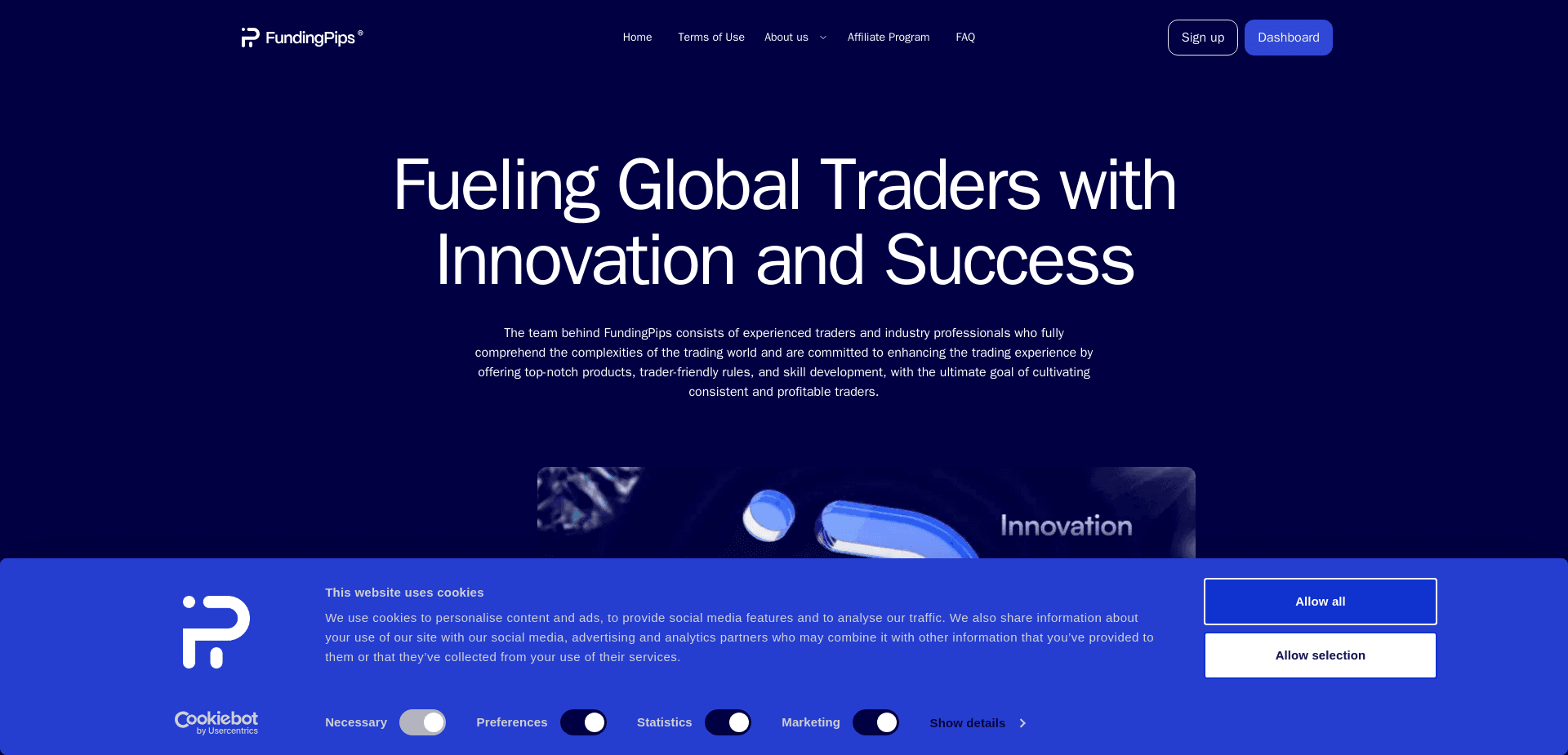 Screenshot for fundingpips.com - 1