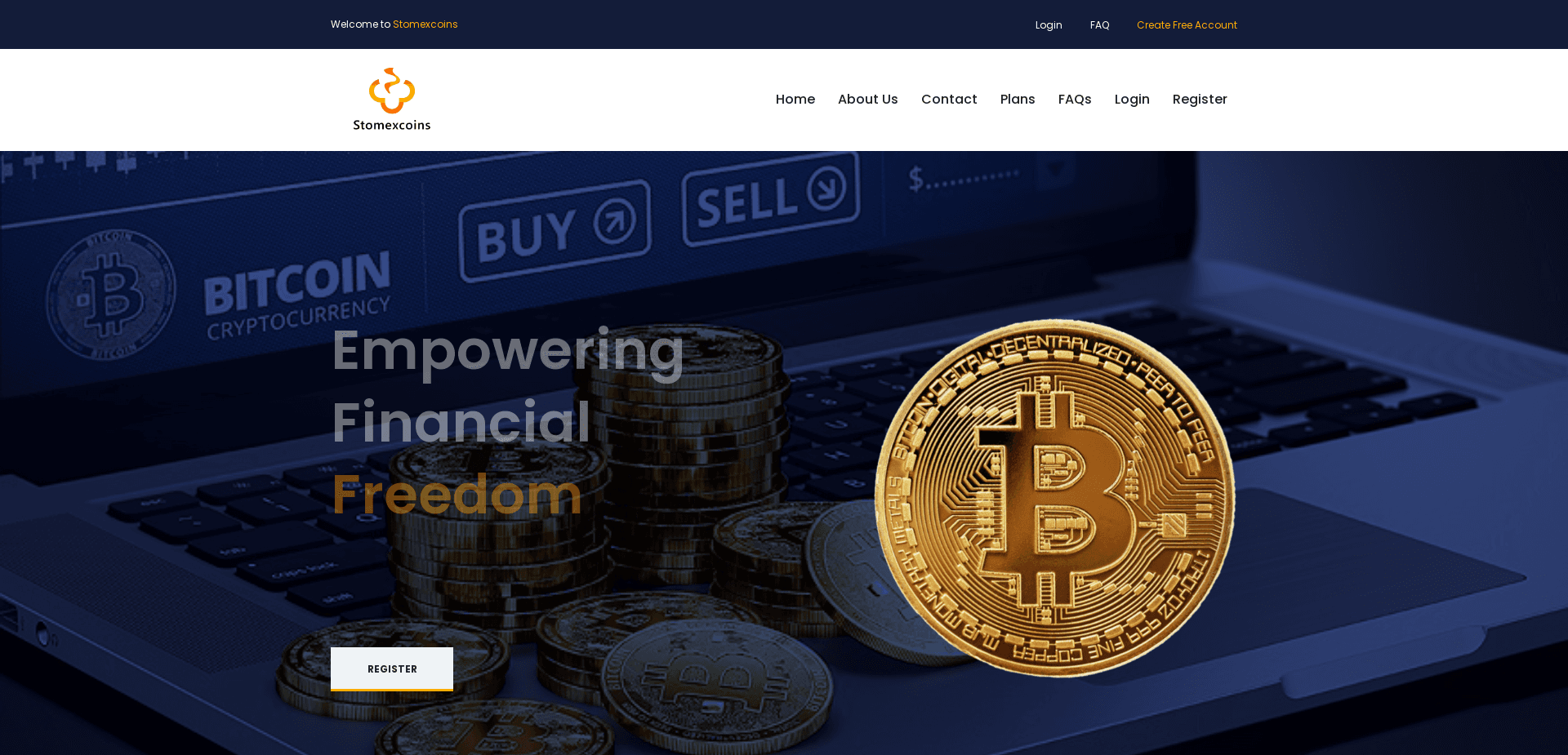 Screenshot for stomexcoins.net - 1