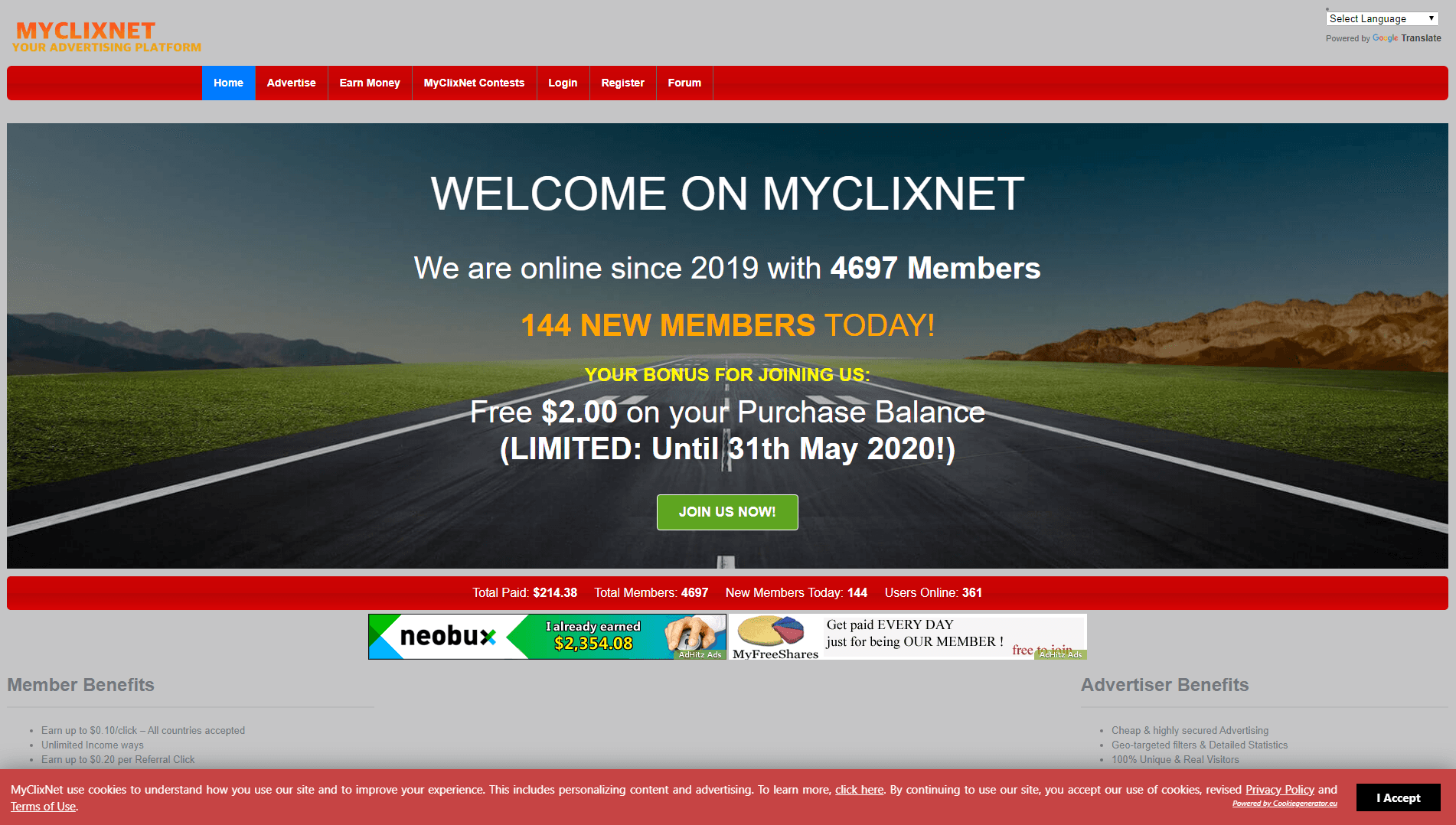 Myclixnet professional advertising network развод, лохотрон или правда. Только честные и правдивые отзывы на Baxov.Net