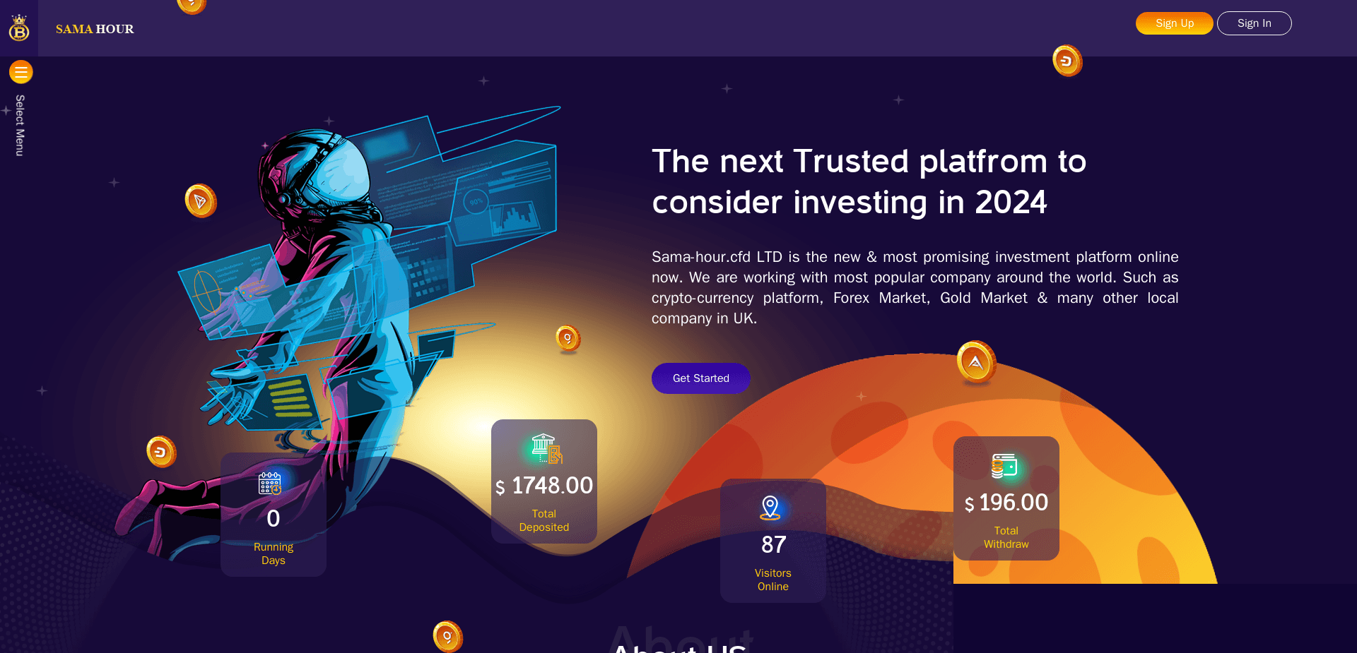 Screenshot for sama-hour.cfd - 0