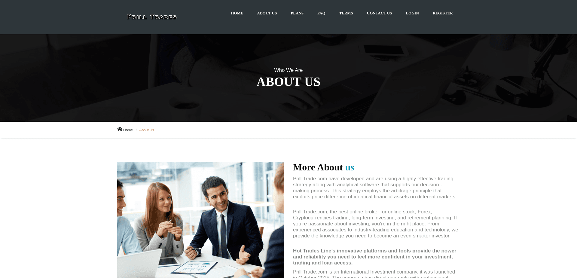 Screenshot for prilltrade.com - 0