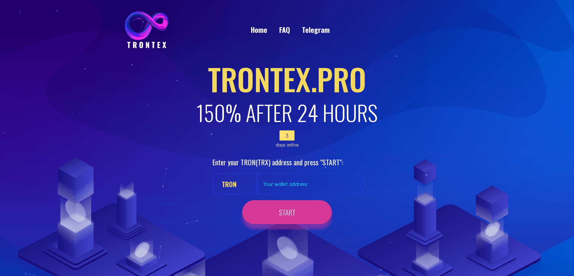 Screenshot for trontex.pro - 1