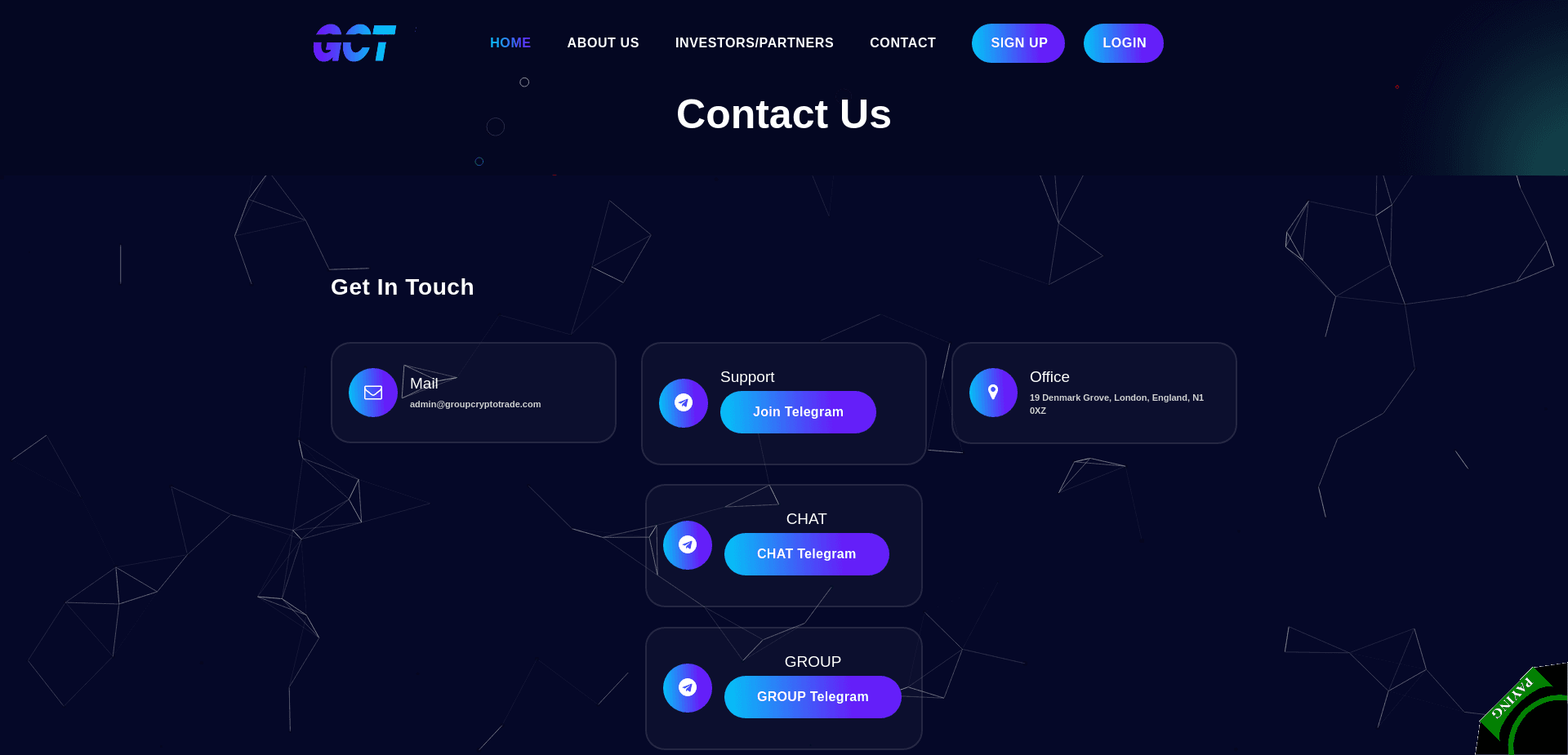 Screenshot for groupcryptotrade.com - 0