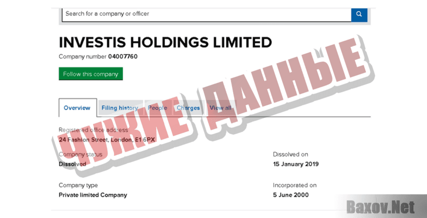 Investish Чужие данные