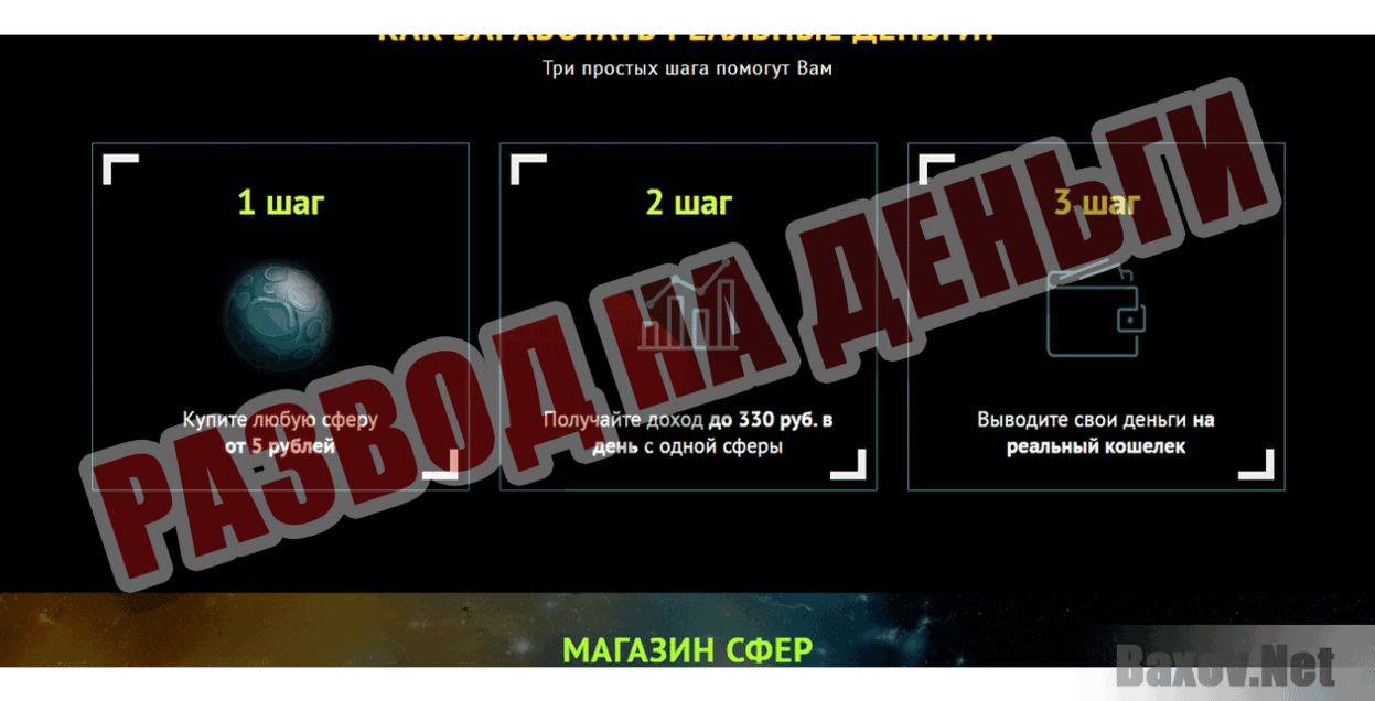 Cosmo Sfera Развод на деньги