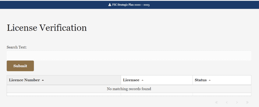 данные о лицензиях лохотрона