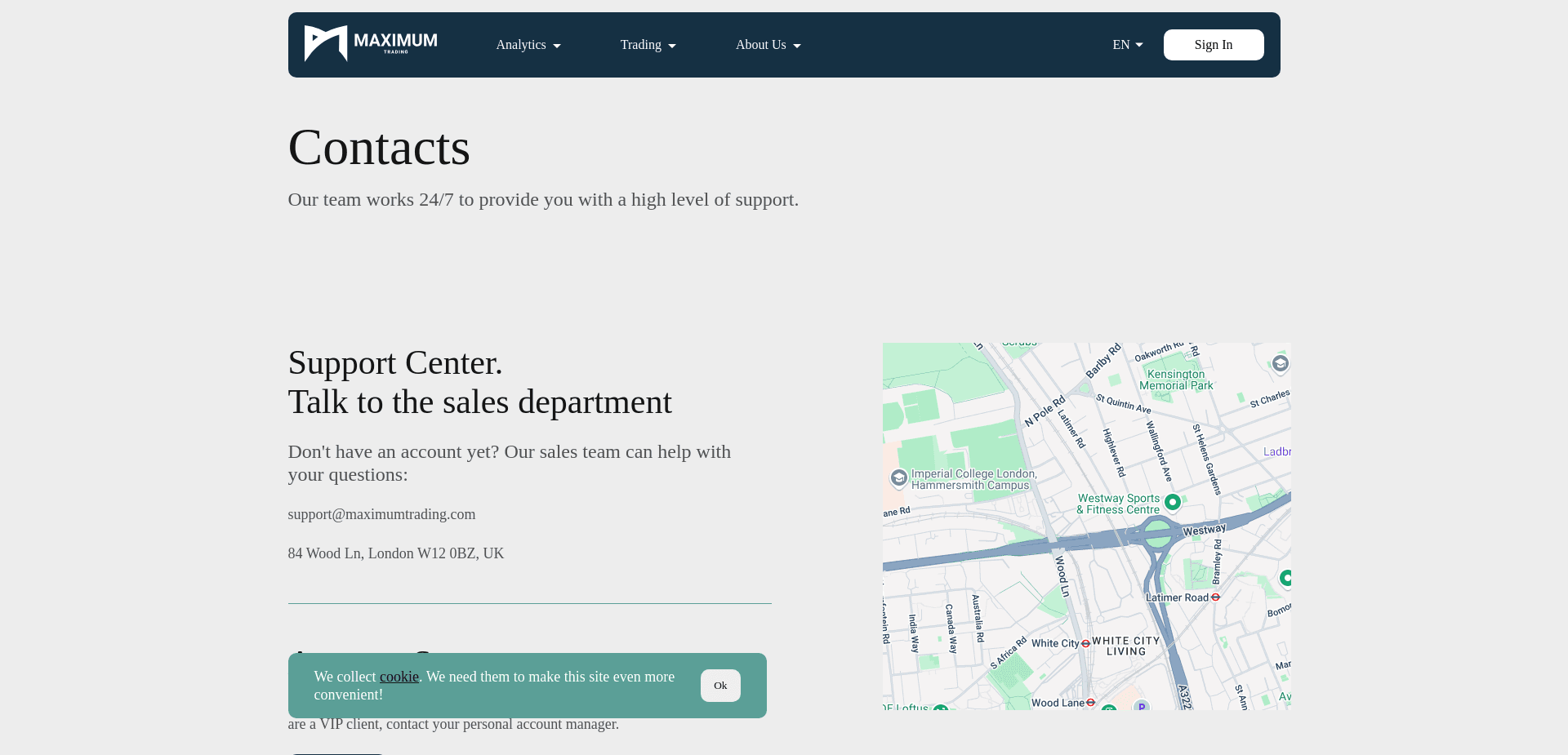 Screenshot for maximumtrading.com - 0