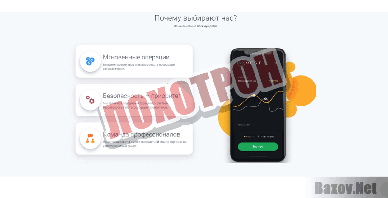 Skyvest Лохотрон