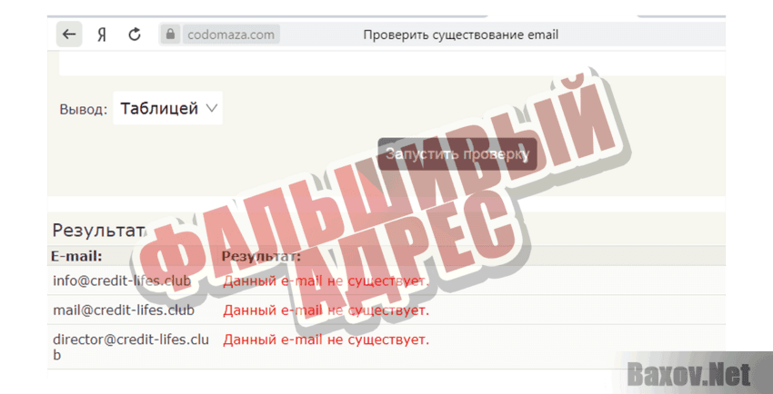 CardPay Фальшивый адрес