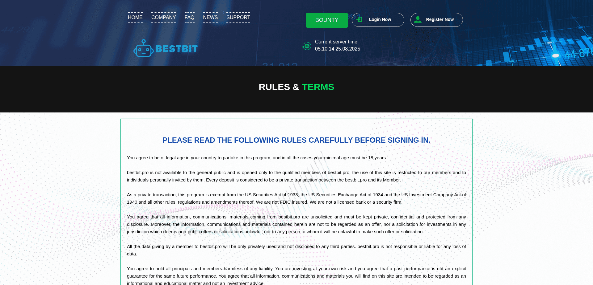 Screenshot for bestbit.pro - 1