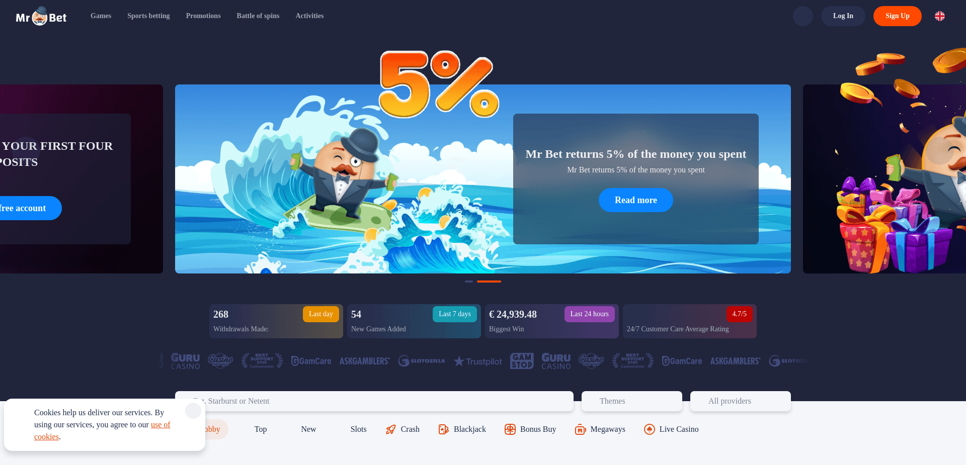 Mr Bet Casino отзывы и обзор. Развод, лохотрон или правда. Только честные и правдивые отзывы.